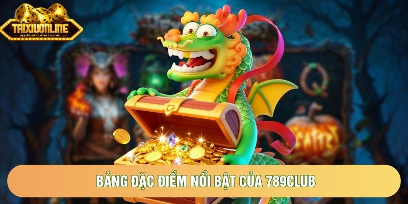 Bảng đặc điểm nổi bật của 789Club Bảng đặc điểm nổi bật của 789Club