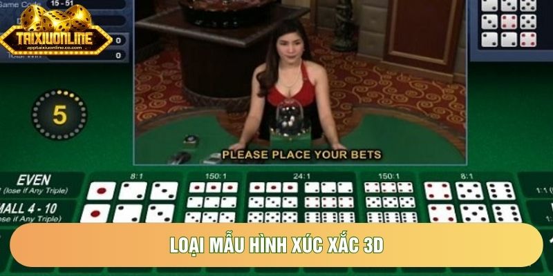 Loại mẫu hình xúc xắc 3D Loại mẫu hình xúc xắc 3D