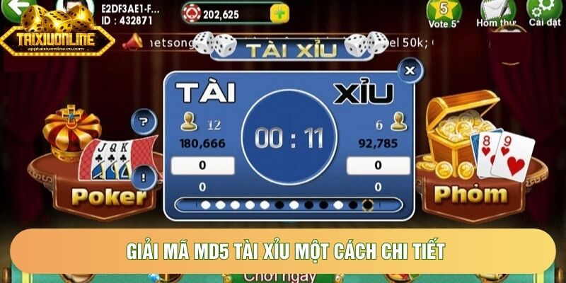 Giải mã md5 tài xỉu một cách chi tiết Giải mã md5 tài xỉu một cách chi tiết