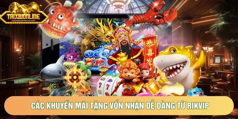 Các khuyến mãi tặng vốn nhận dễ dàng từ Rikvip Các khuyến mãi tặng vốn nhận dễ dàng từ Rikvip