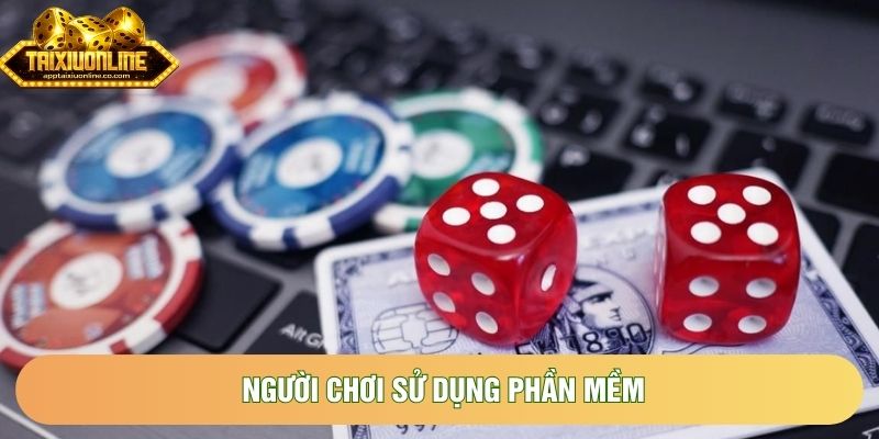 Người chơi sử dụng phần mềm Người chơi sử dụng phần mềm